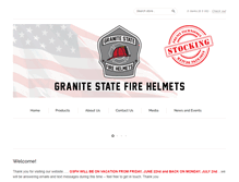 Tablet Screenshot of granitestatefirehelmets.net